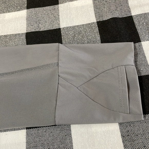 Duluth Trading Avant-Garden Jacket Women Large Gray Zip Stash Pockets Thumb Hole - Picture 13 of 13